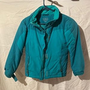 Girls LL BEAN Katahdin Teal Parka/ Snow Jacket 6X/7